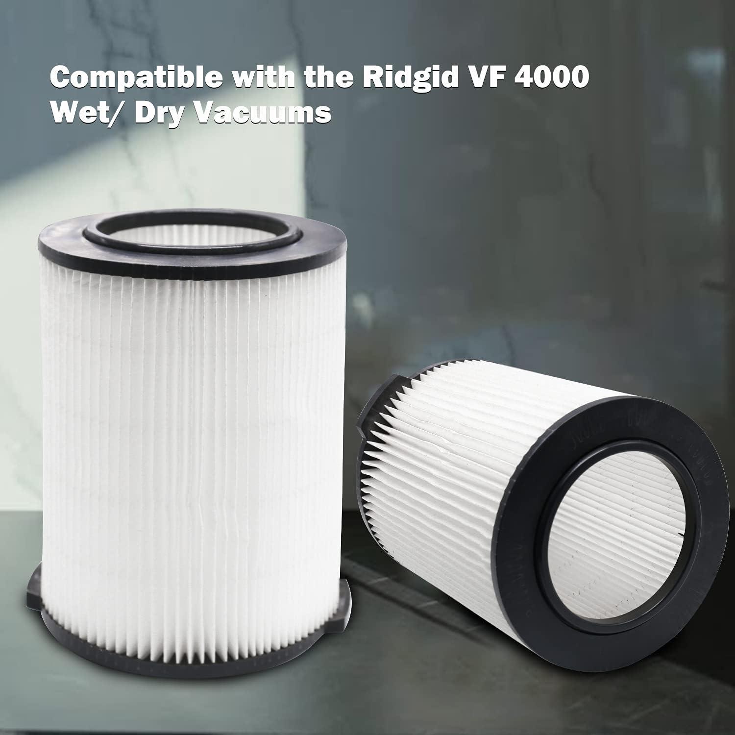 2 Pack White Reusable Wet/Dry Vacuum Filters