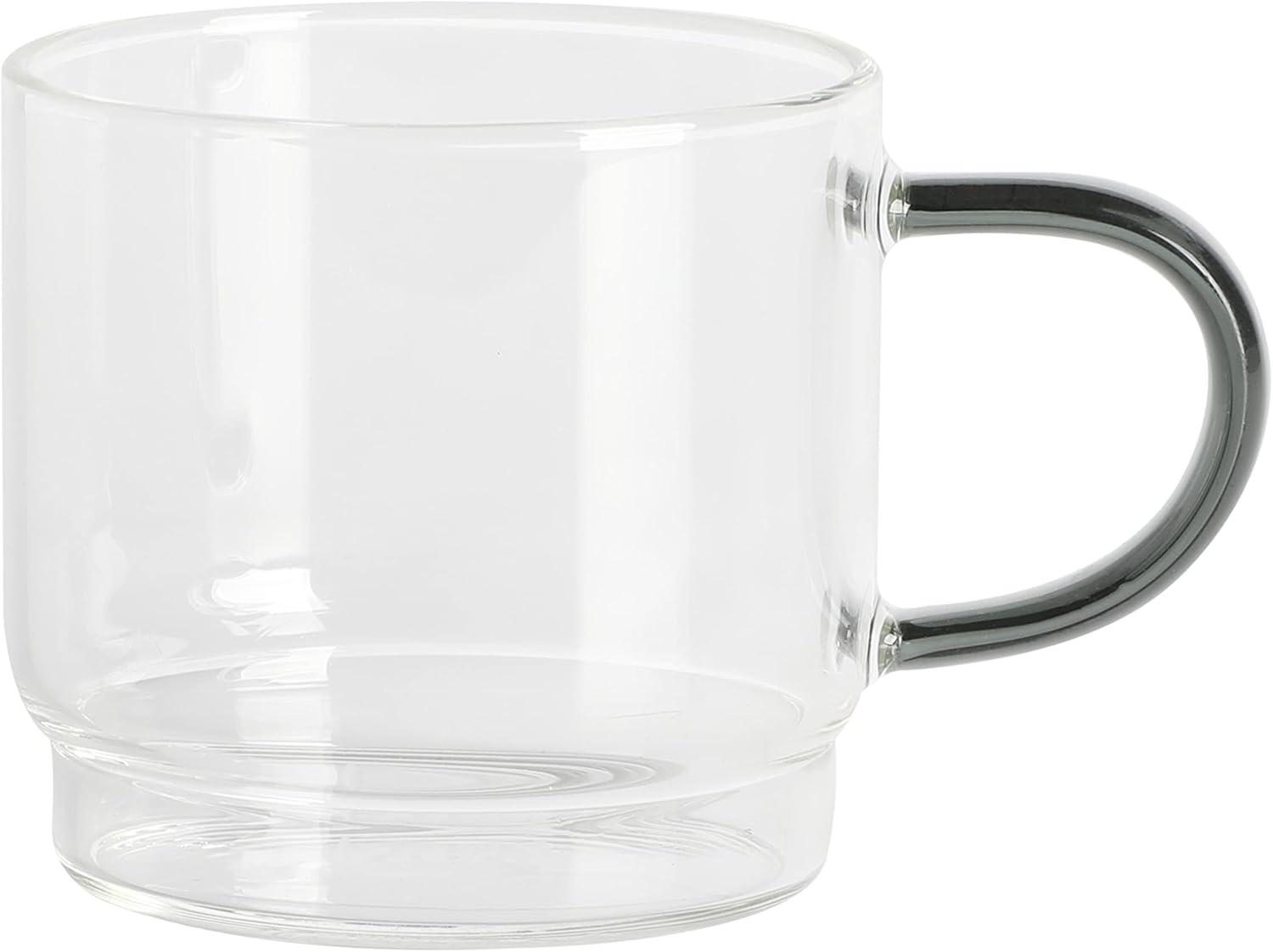 Gibson Soho Lounge 4-Pack 3.8oz Glass Espresso Cup Set w/ Rack