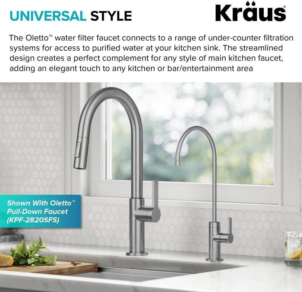 KRAUS Oletto Single Handle Drinking Water Filter Faucet for Reverse Osmosis