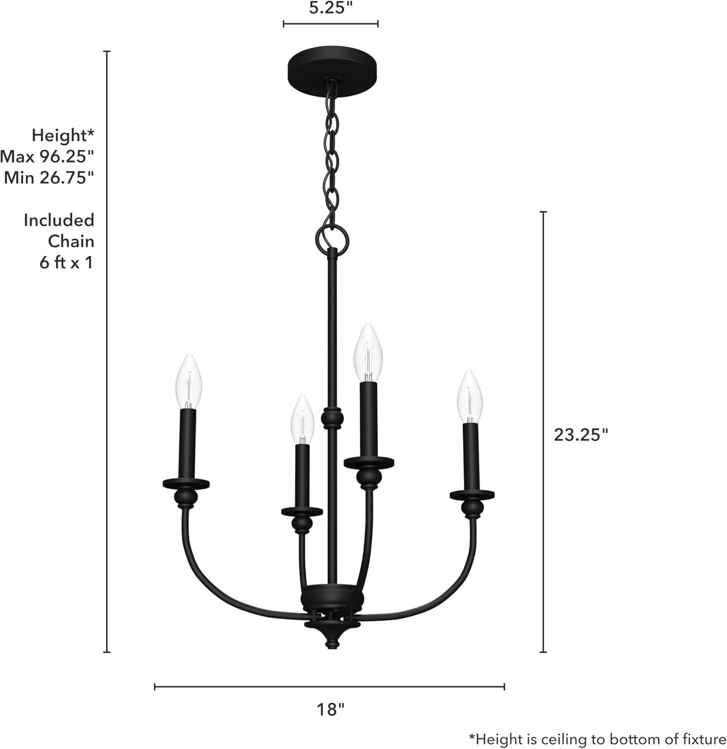 Hunter Southcrest 4 Light Chandelier Ceiling Light Fixture