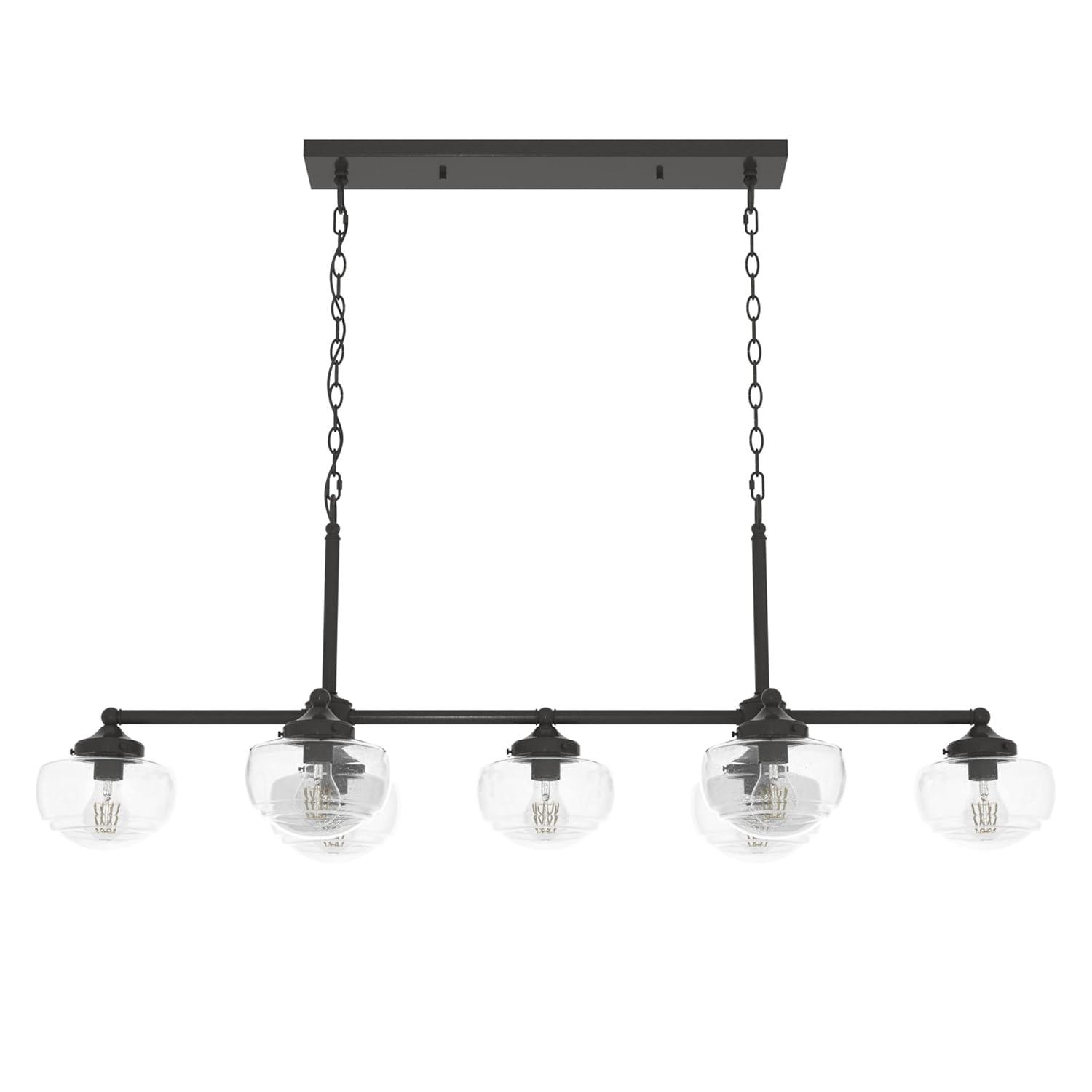 Saddle Creek 7 - Light Kitchen Island Linear Pendant