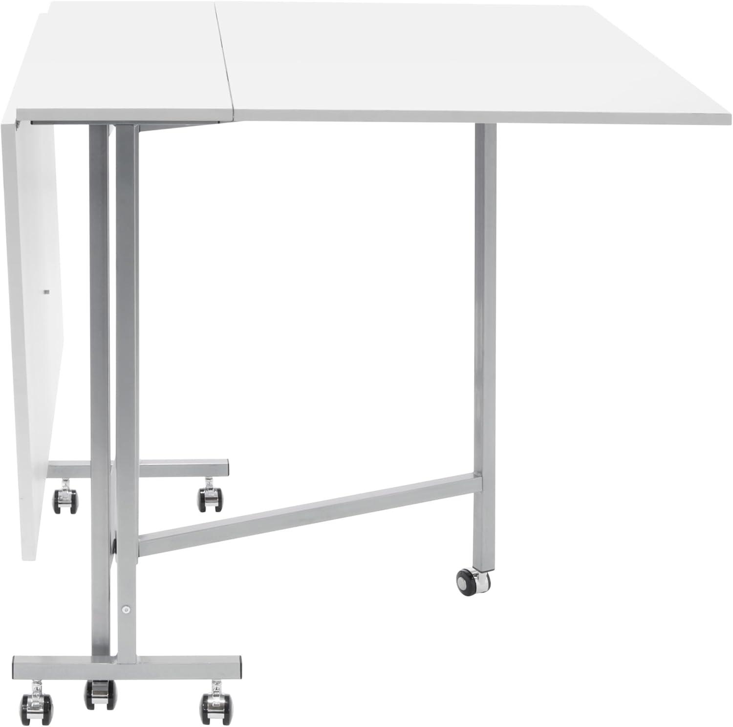 Sew Ready 58.75'' x 36.5'' Foldable Craft Table with Wheels