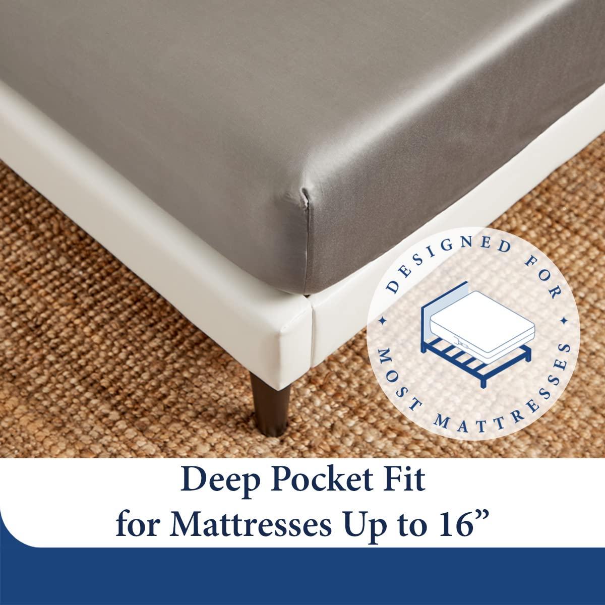 Cosy House Collection Cosy House Collection 100% Rayon Derived from Bamboo Bed Sheet Set - Cooling, Breathable, Silky Soft