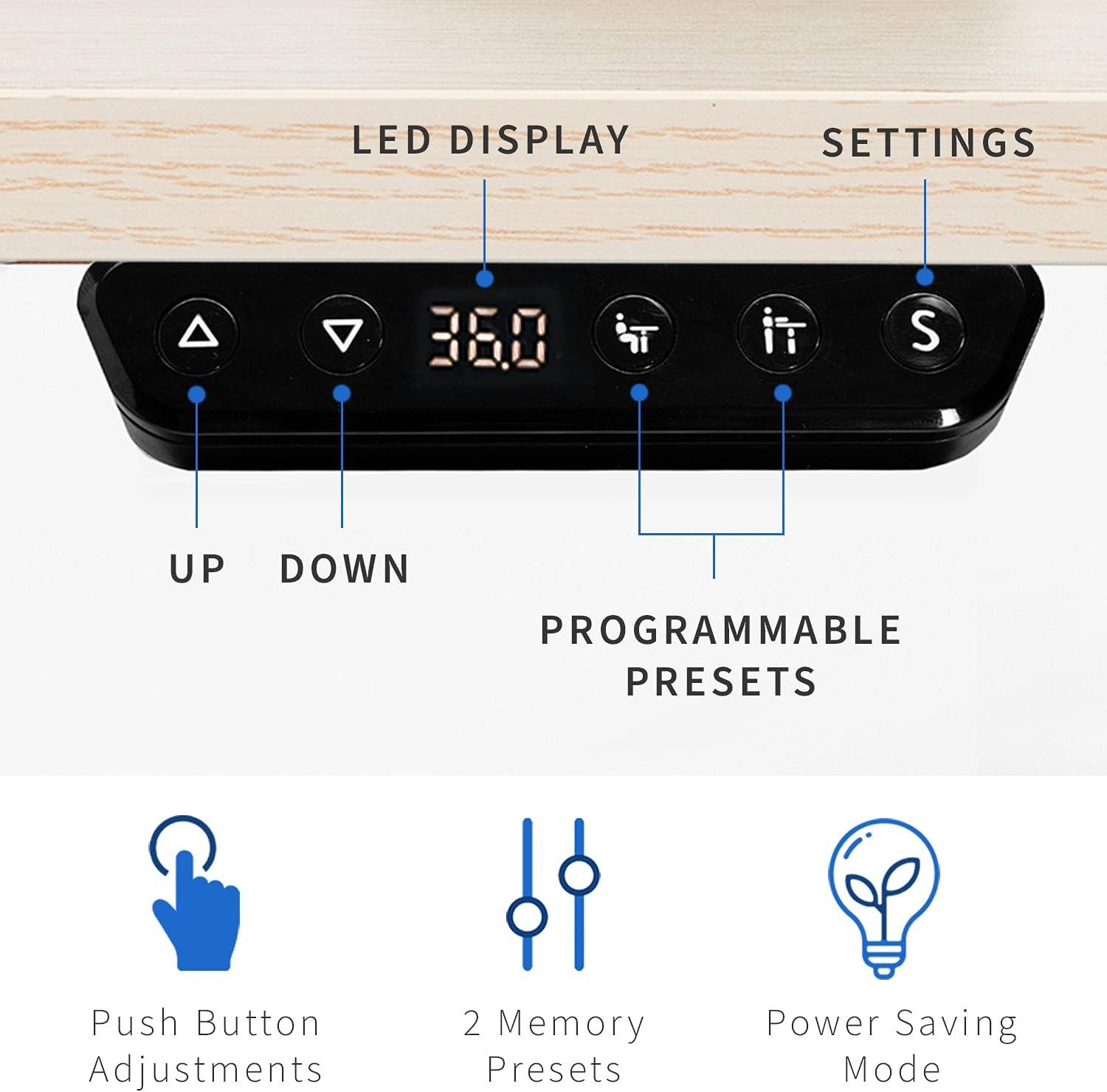 VIVO 47" x 24" Electric Sit Stand Desk (DESK-E144BN series)