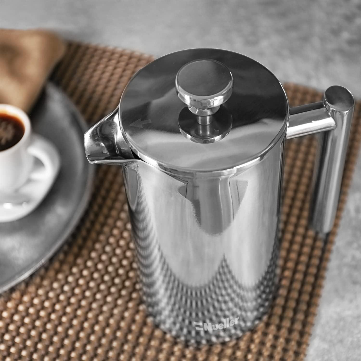 Stainless Steel Double Insulated French Press Coffee Maker