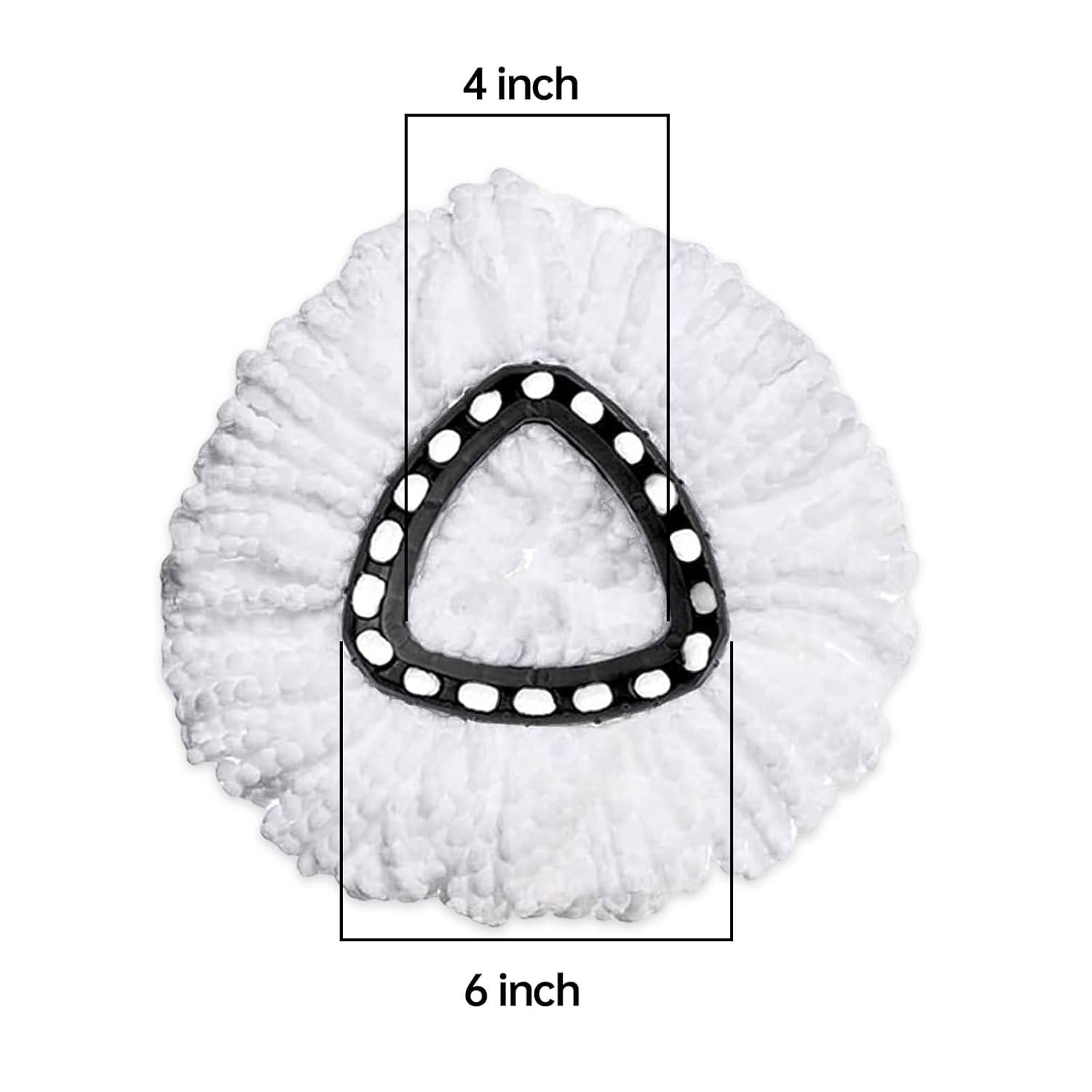 6 Pack Spin Mop Refill - Replacement Head Compatible with O cedar, Microfiber Spin Mop Refills,clean the floor. Easy Floor Cleaning Mop Head Replacement - Bonison
