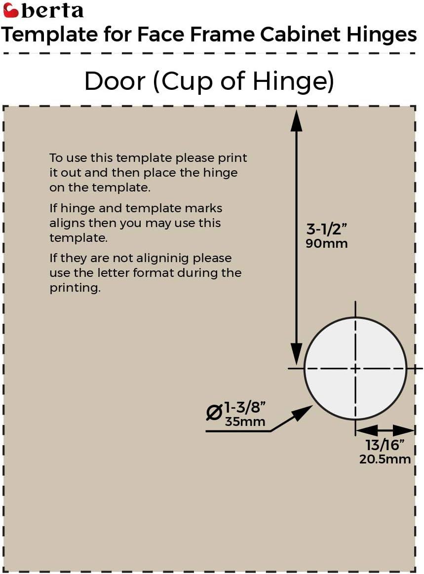 1 5/16 105 Degree Soft Close Face Frame Concealed Overlay Hinge (Set of 10)