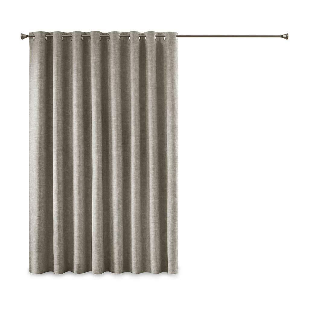 Madison Park Maya Printed Heathered Blackout Grommet Top Single Curtain Panel