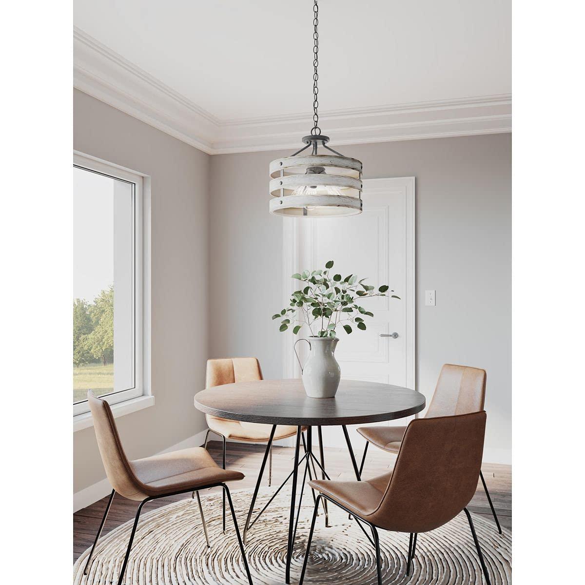 Progress Lighting Gulliver 3-Light Semi-Flush Convertible Ceiling Light, Galvanized Finish, Open Design