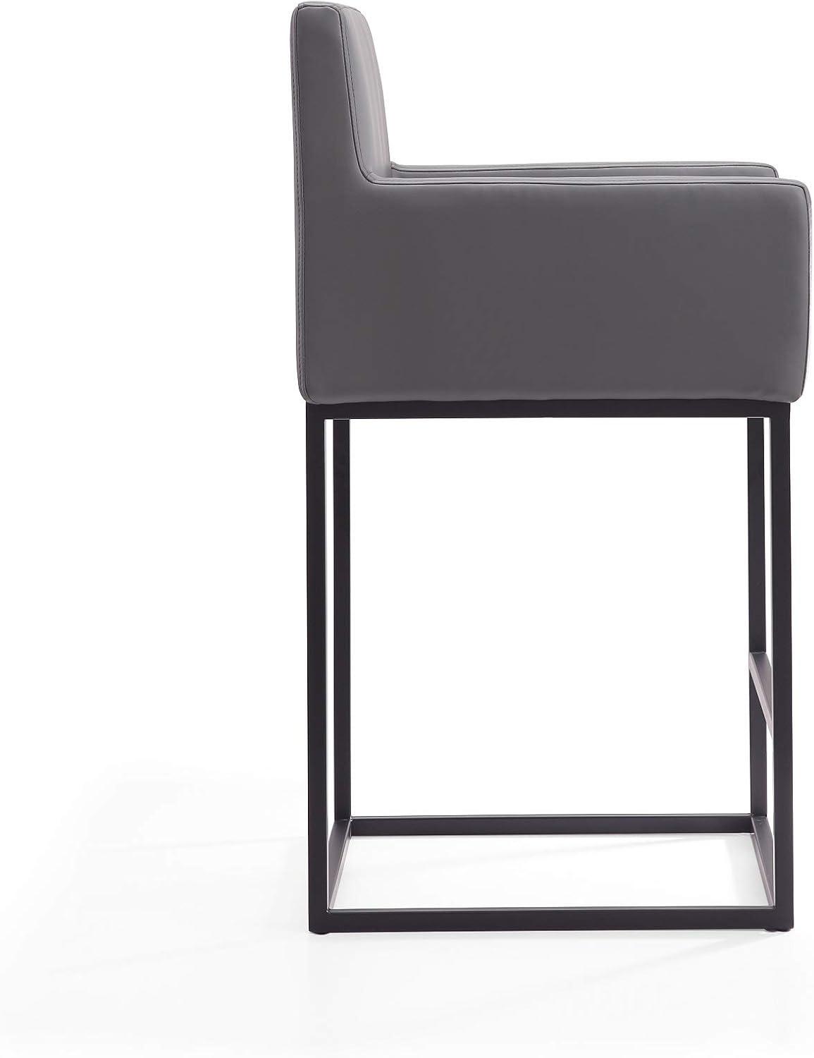 Ambassador Metal Counter Height Barstool - Manhattan Comfort