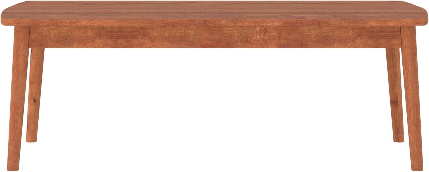 Mesa de Centro Moderna de Madera Maciza Estilo Huso para Exteriores - Marrón