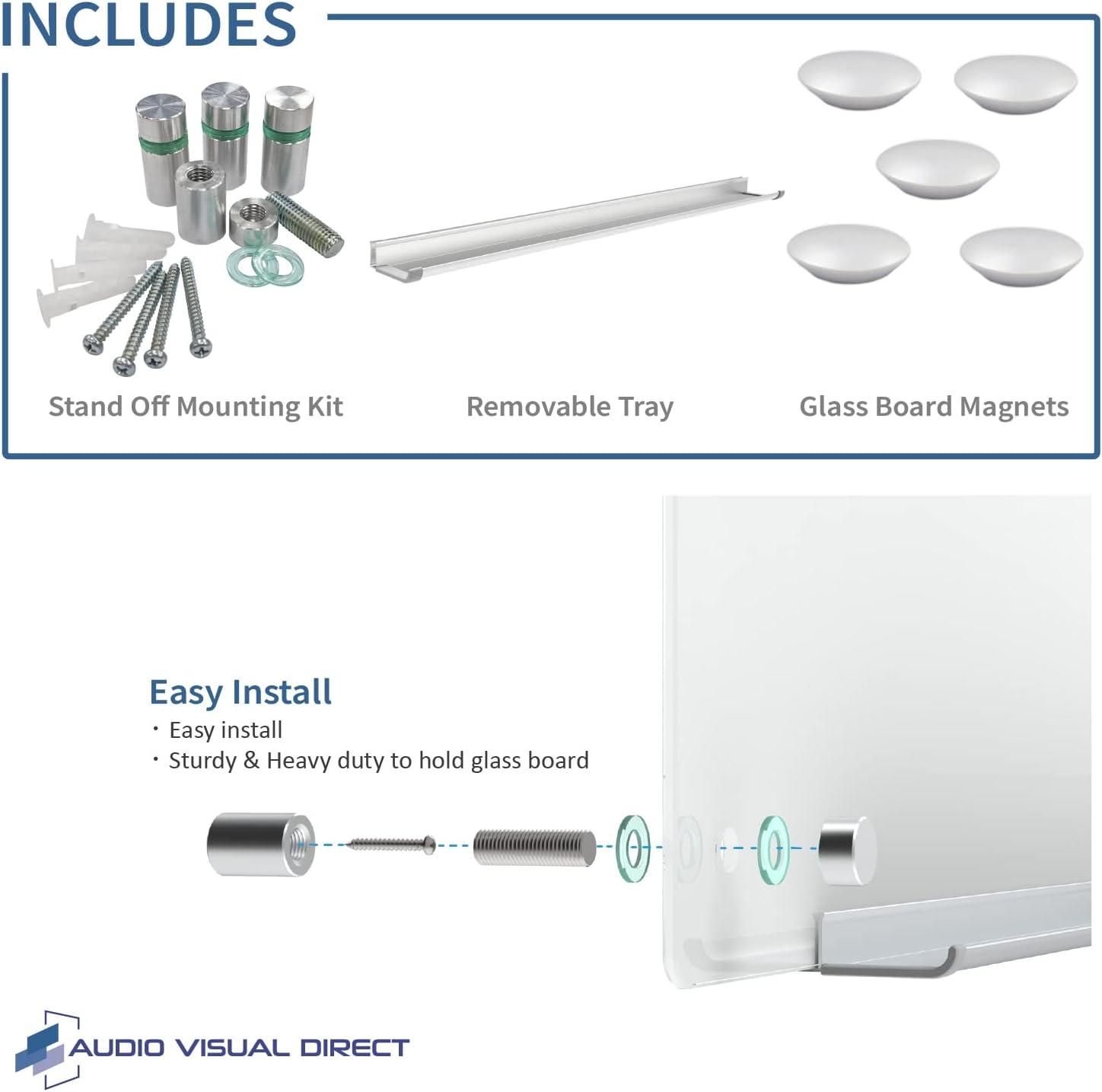 Audio-Visual Direct Wall Glass Magnetic Glass Board