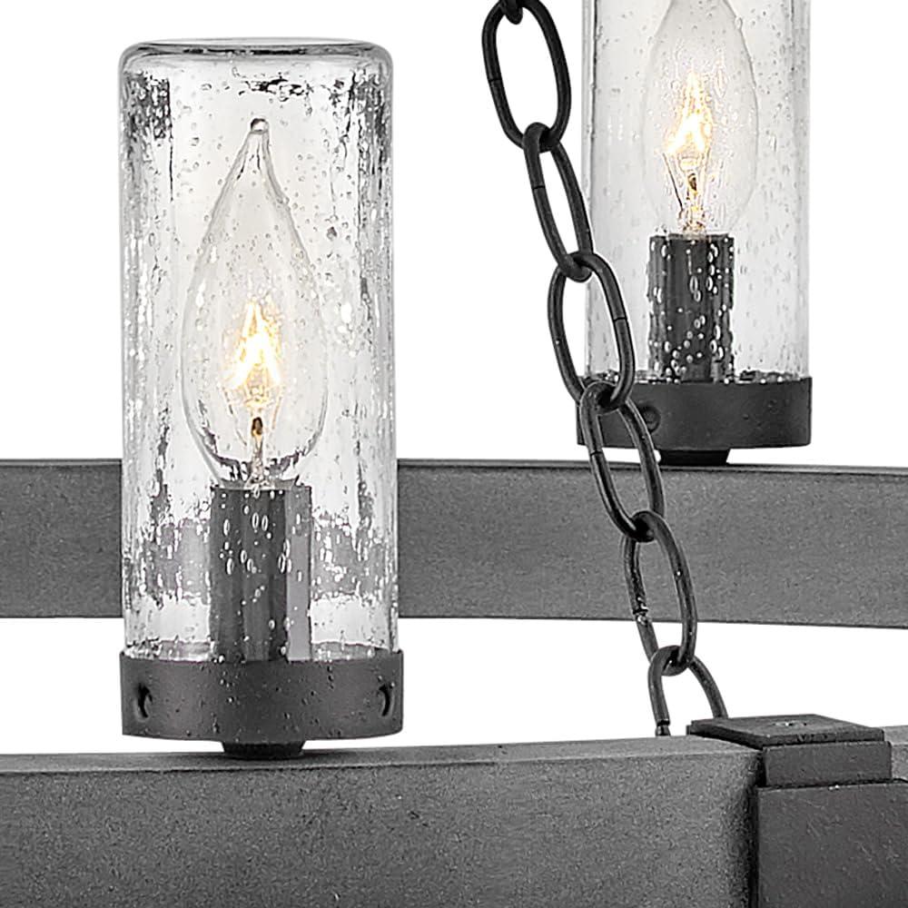 Sawyer 12-Light Single Tier Outdoor Rustic Chandelier
