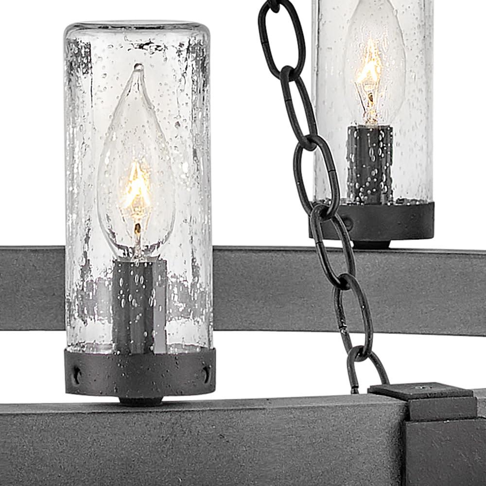Sawyer 12-Light Single Tier Outdoor Rustic Chandelier