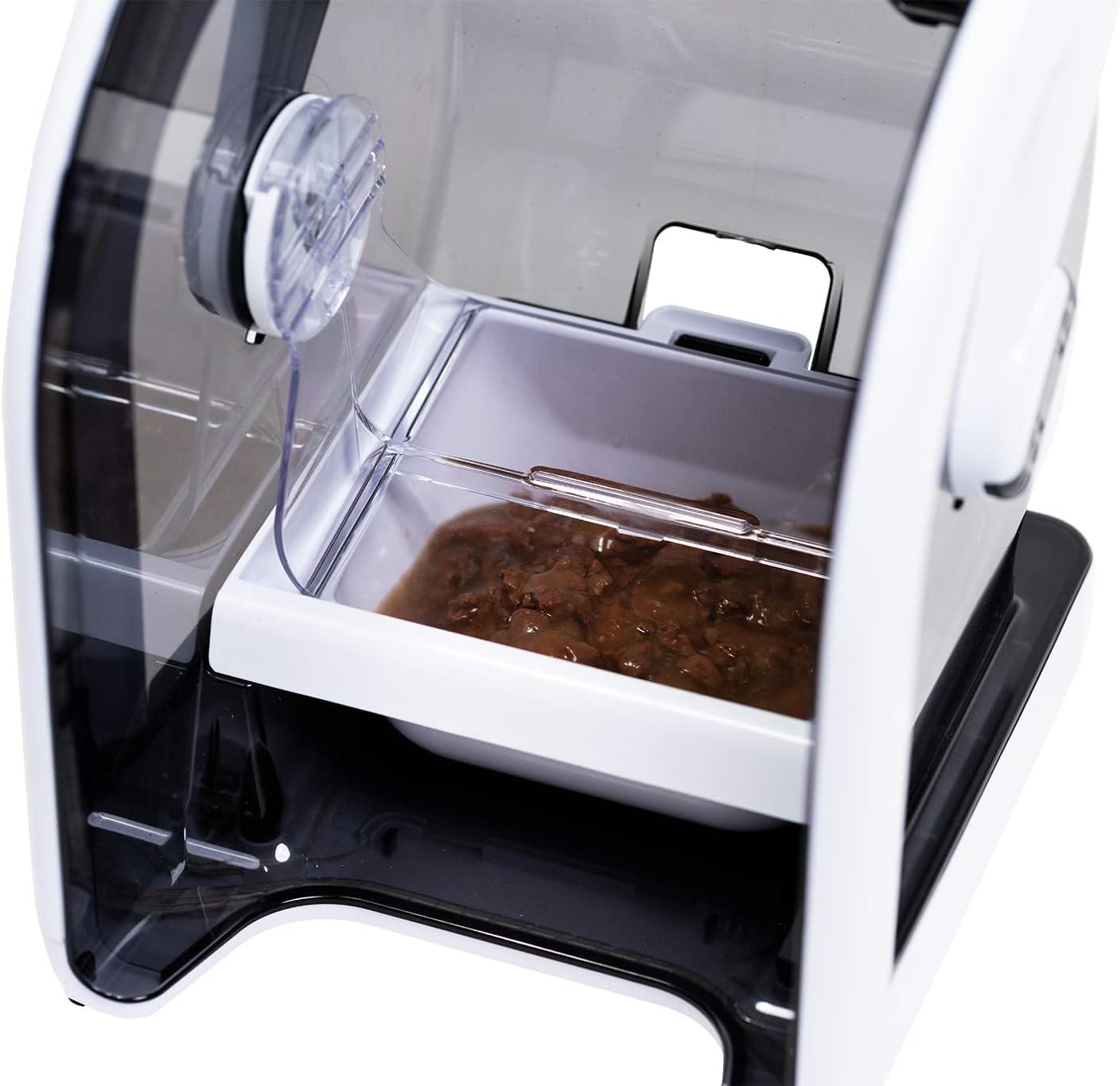 MiBowl Automatic Microchip Cat Feeder with BPA Free Bowl, Enclosed Back, and Collar Worn ID Disc