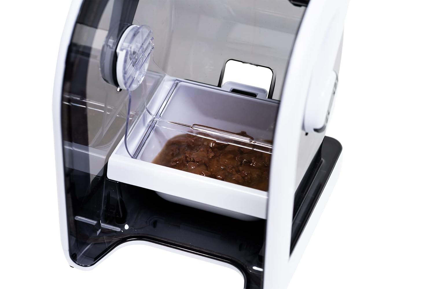 MiBowl Automatic Microchip Cat Feeder with BPA Free Bowl, Enclosed Back, and Collar Worn ID Disc