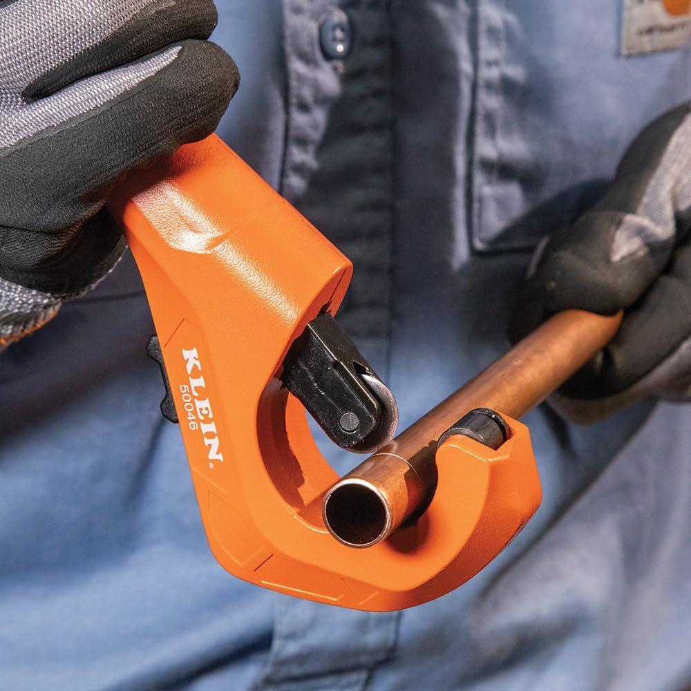 6.4" Orange and Black High Carbon Steel Tubing Cutter