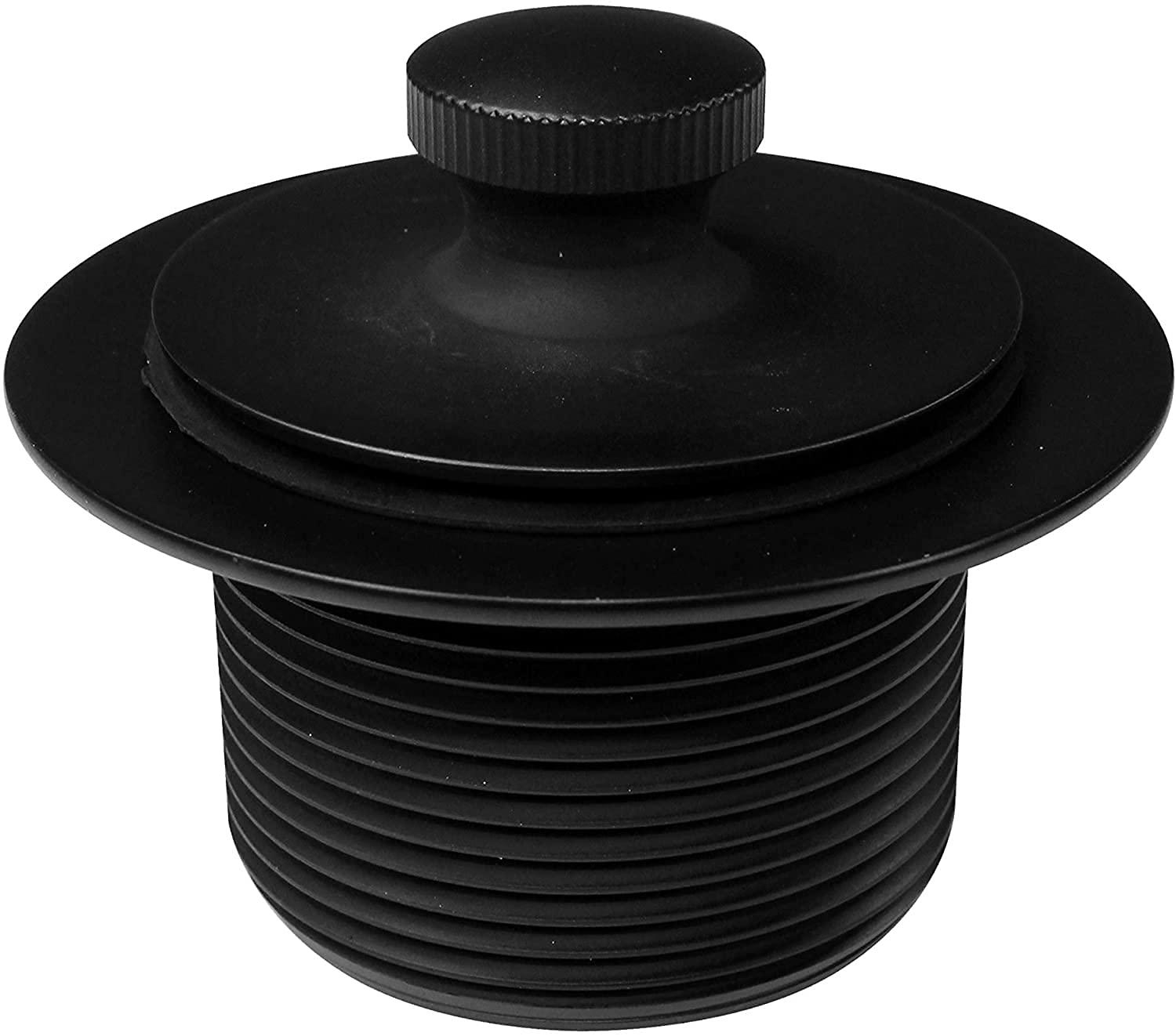 1-1/2" Coarse Thread Twist & Close Bathtub Drain Trim with Two-Hole Overflow