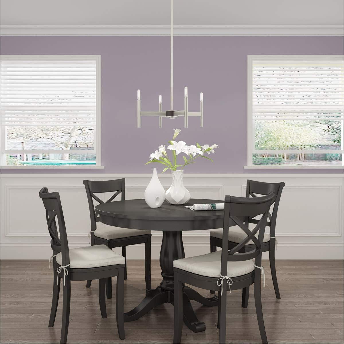 Livex Lighting Copenhagen 4 - Light Chandelier in  Brushed Nickel