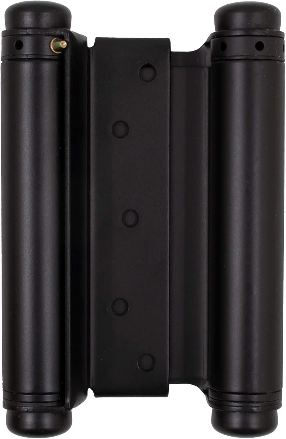 Heavy-Duty Double Acting Spring Hinge, 6 Inches, Fits Doors 1-1/4" to 1-3/4" Thick, 1-Pack, Matte Black by Stone Harbor Hardware