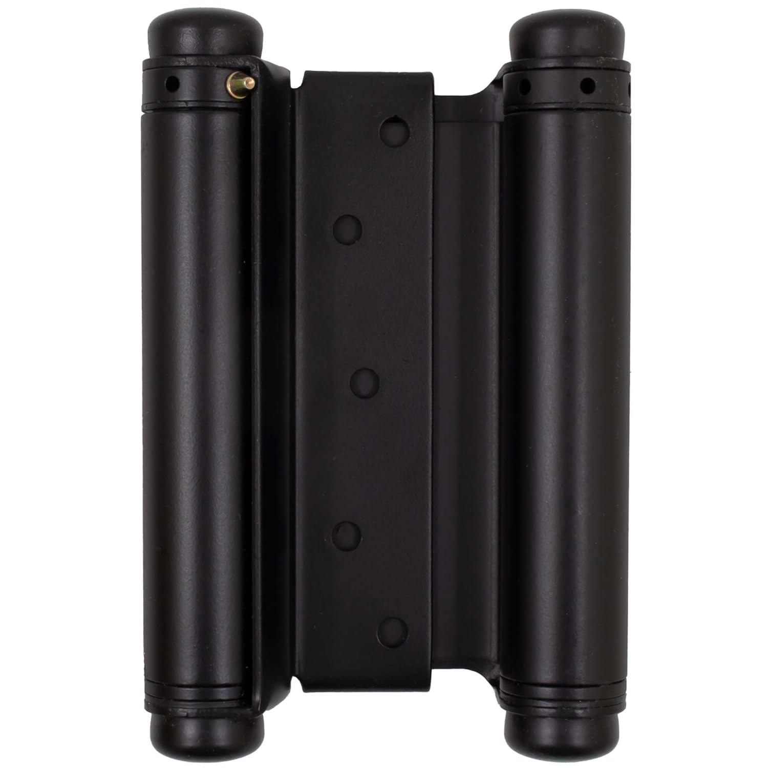 Heavy-Duty Double Acting Spring Hinge, 6 Inches, Fits Doors 1-1/4" to 1-3/4" Thick, 1-Pack, Matte Black by Stone Harbor Hardware