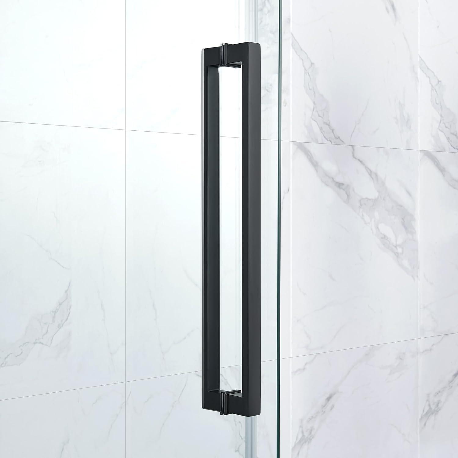 OVE Decors Bel Soft Close Stainless Steel 3-Piece 32-in x 48-in x 81-in Base/Door Corner Shower Kit