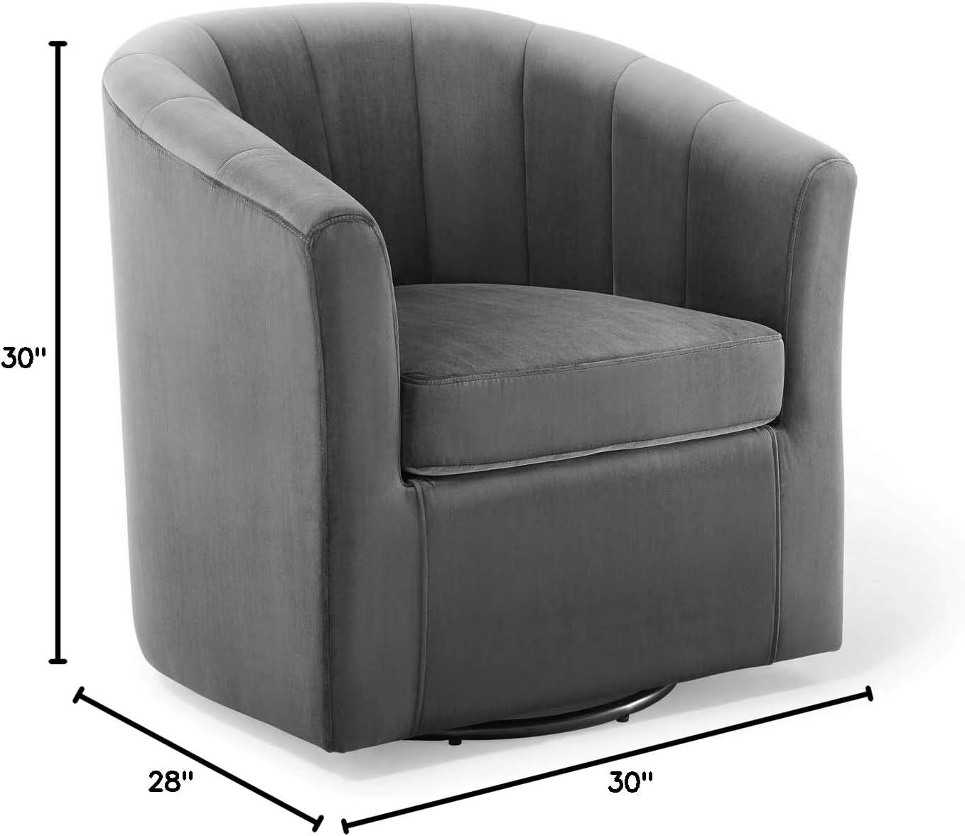 Modway Prospect Performance Velvet Swivel Armchair