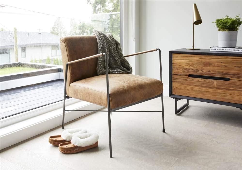 Ivie Leather Accent Chair