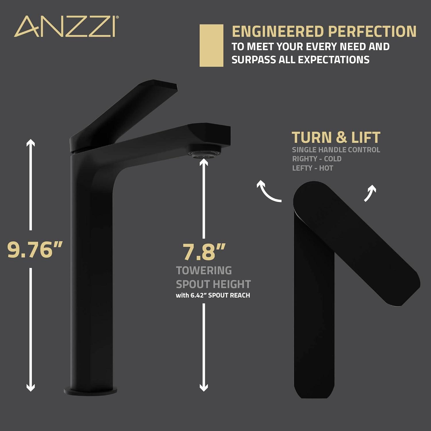 Single-Hole Single-handle Bathroom Faucet with Drain Assembly