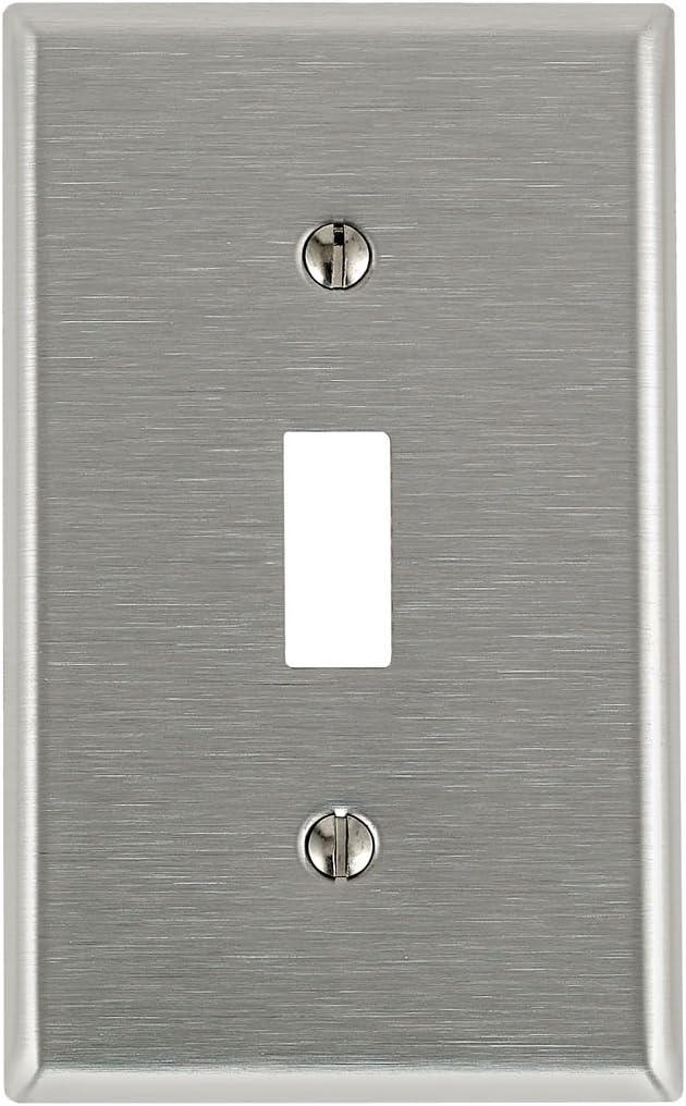 Stainless Steel Single Toggle Switch Wall Plate