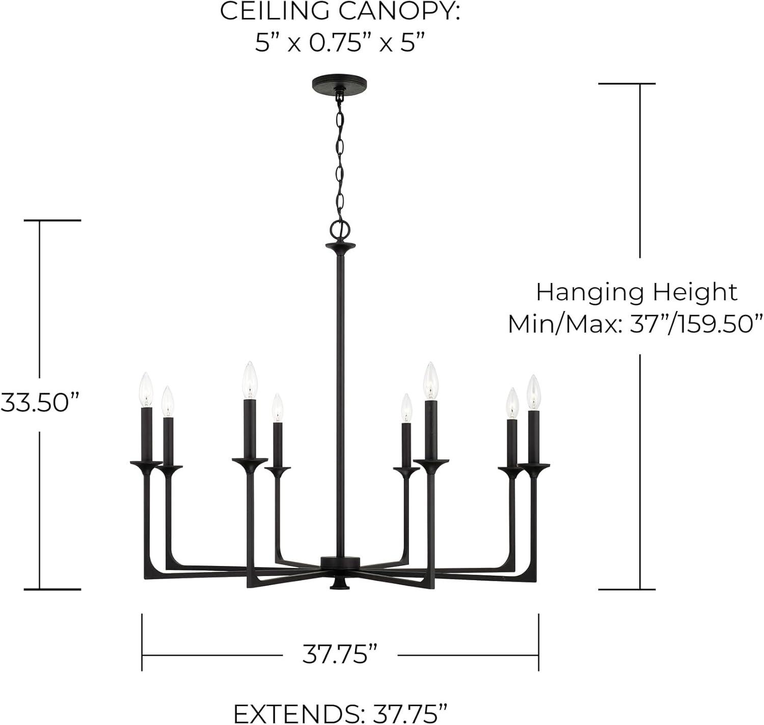 8 - Light Dimmable Classic / Traditional Chandelier