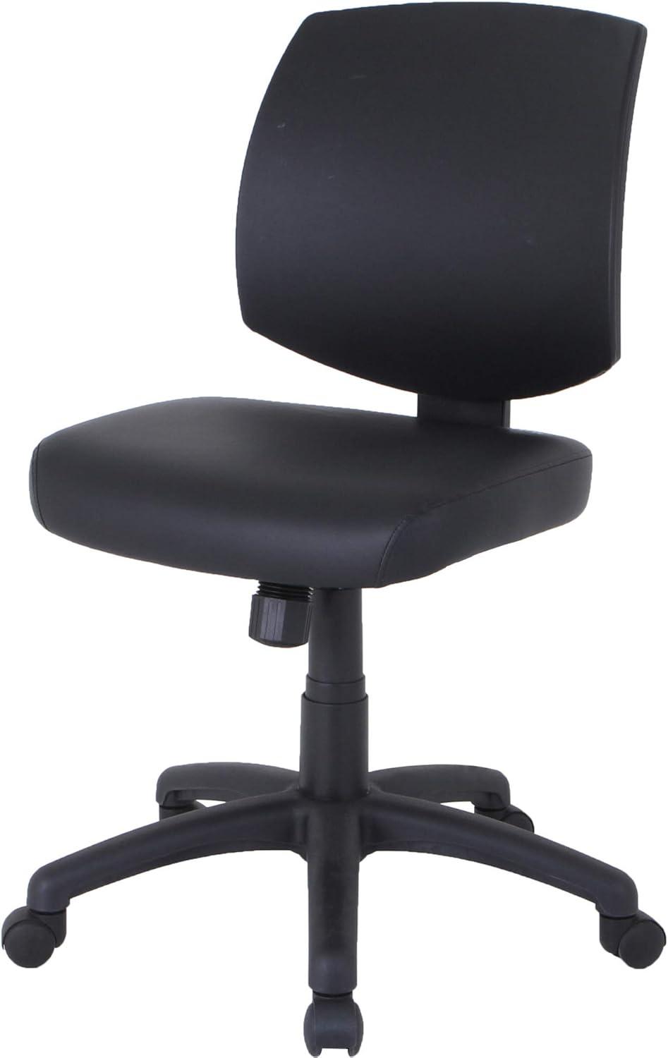 Lorell, PVC UpholsteryTask Chair, 1 Each, Black