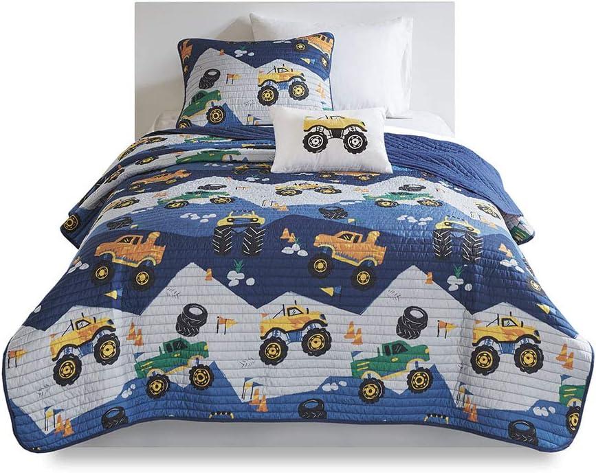 Nash Monster Truck Microfiber Reversible Quilt Set