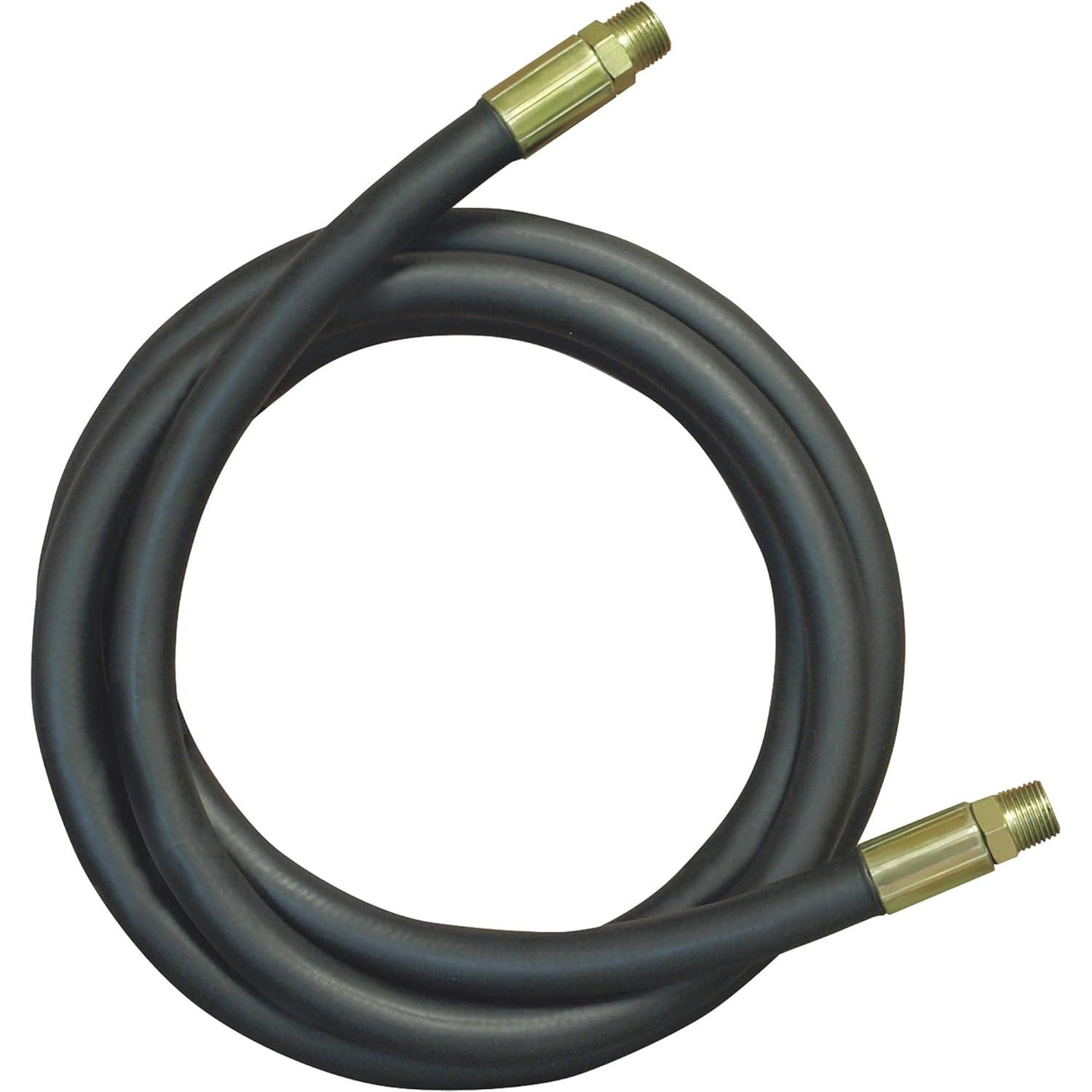 Black 36" 2-Wire Hydraulic Hose with Brass Fittings