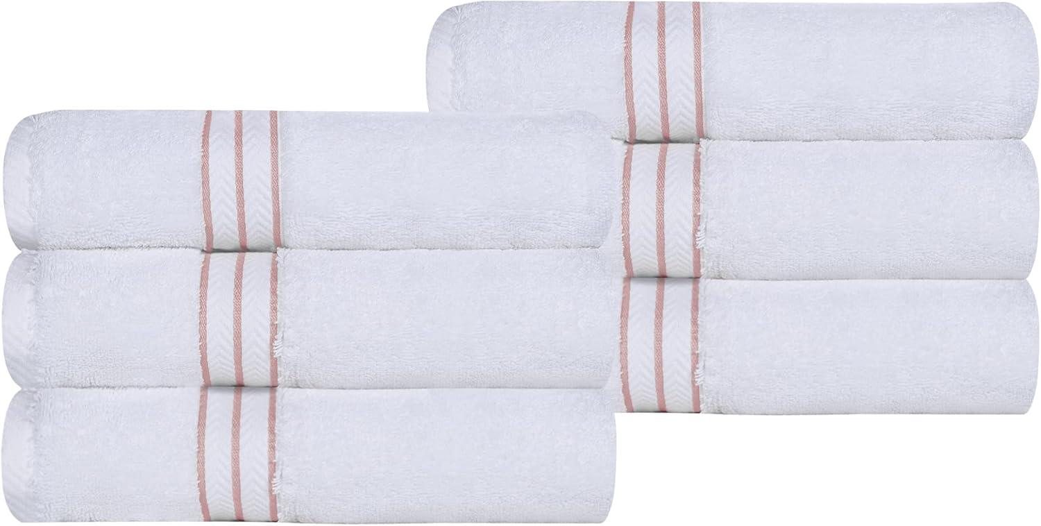 Superior Turkish Cotton Ultra-Plush 6-Piece White Hand Towel Set