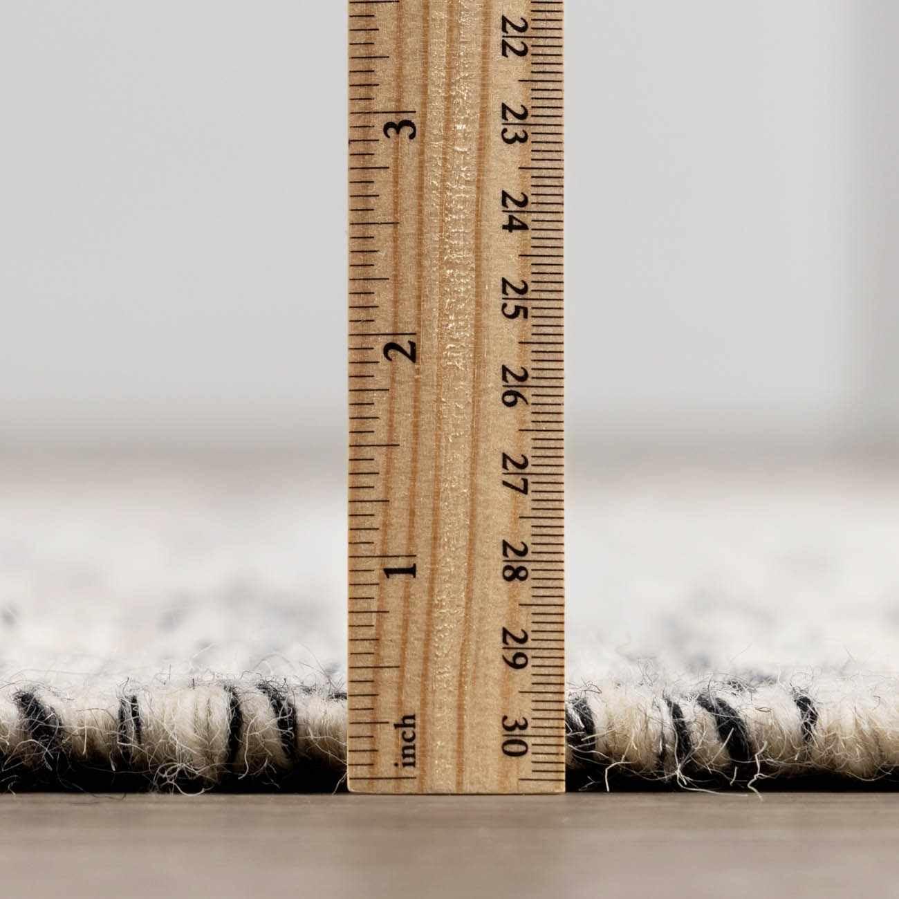 BoutiqueRugs Williford Boho Hand Woven Wool Natural Fiber Area Rug - Farmhouse Neutral Color Carpet for Living Room, Bedroom - Cream, Black - 8'10" x 12' (9x12)