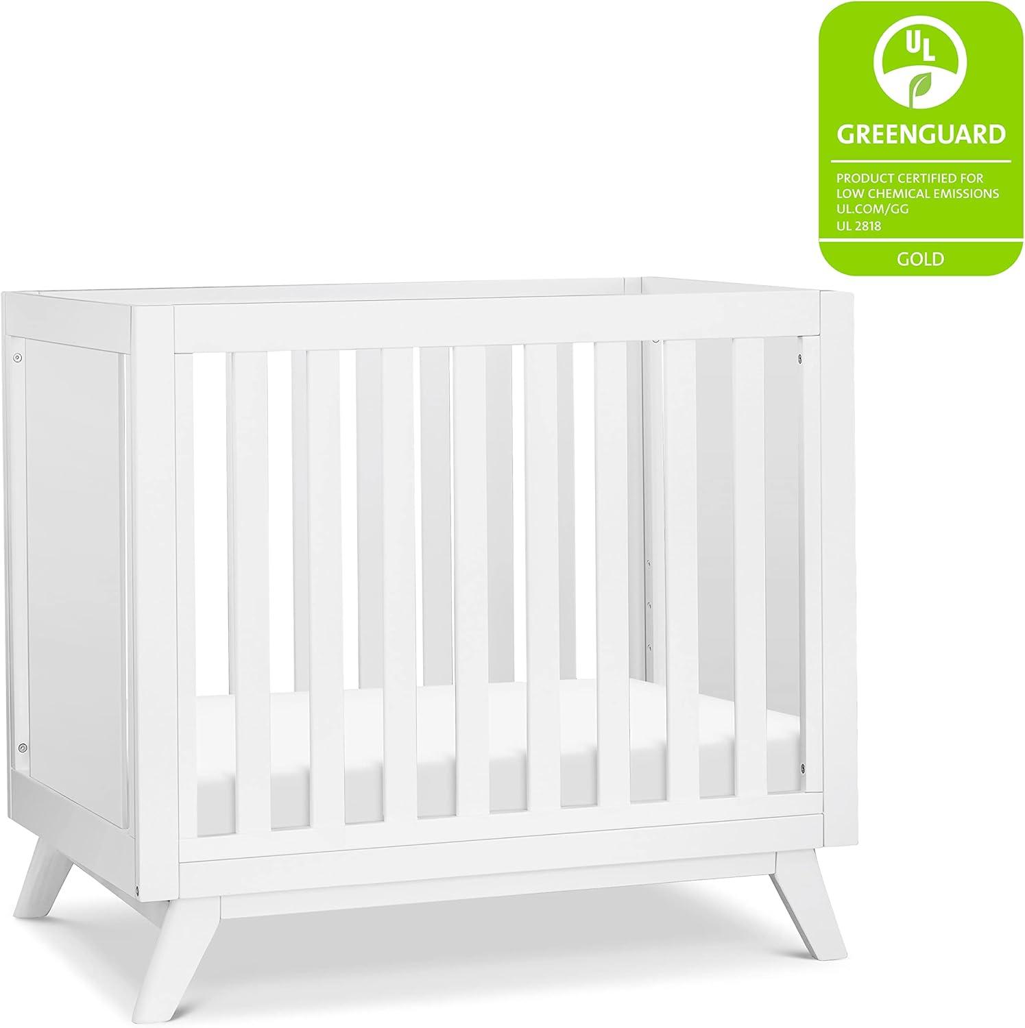 Otto 3-in-1 Convertible Mini Crib with 4" Mattress