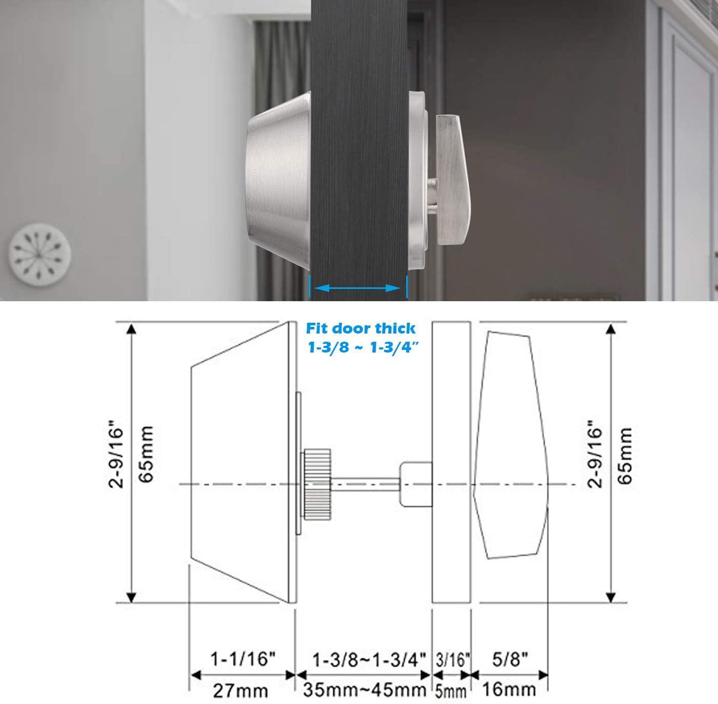 Satin Nickel Keyed Single Cylinder Deadbolt Set