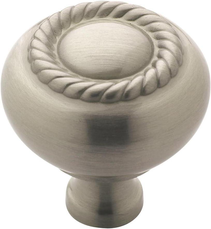 Amerock Allison Round Cabinet Knob 1-1/4 in. D 1-1/4 in. Satin Nickel 1 pk