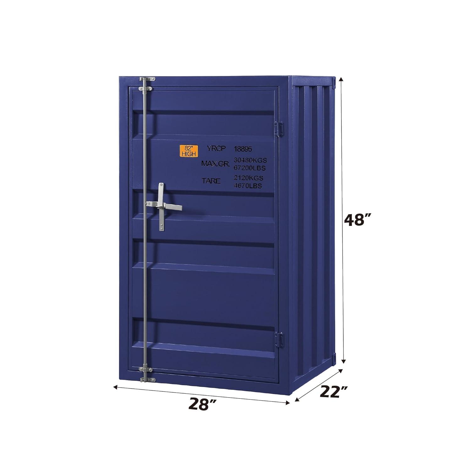 28" CargoChest Blue - Acme Furniture: Metal Storage Locker, No Assembly Required