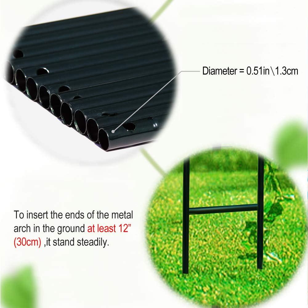 Black Metal Adjustable Garden Arbor for Climbing Plants