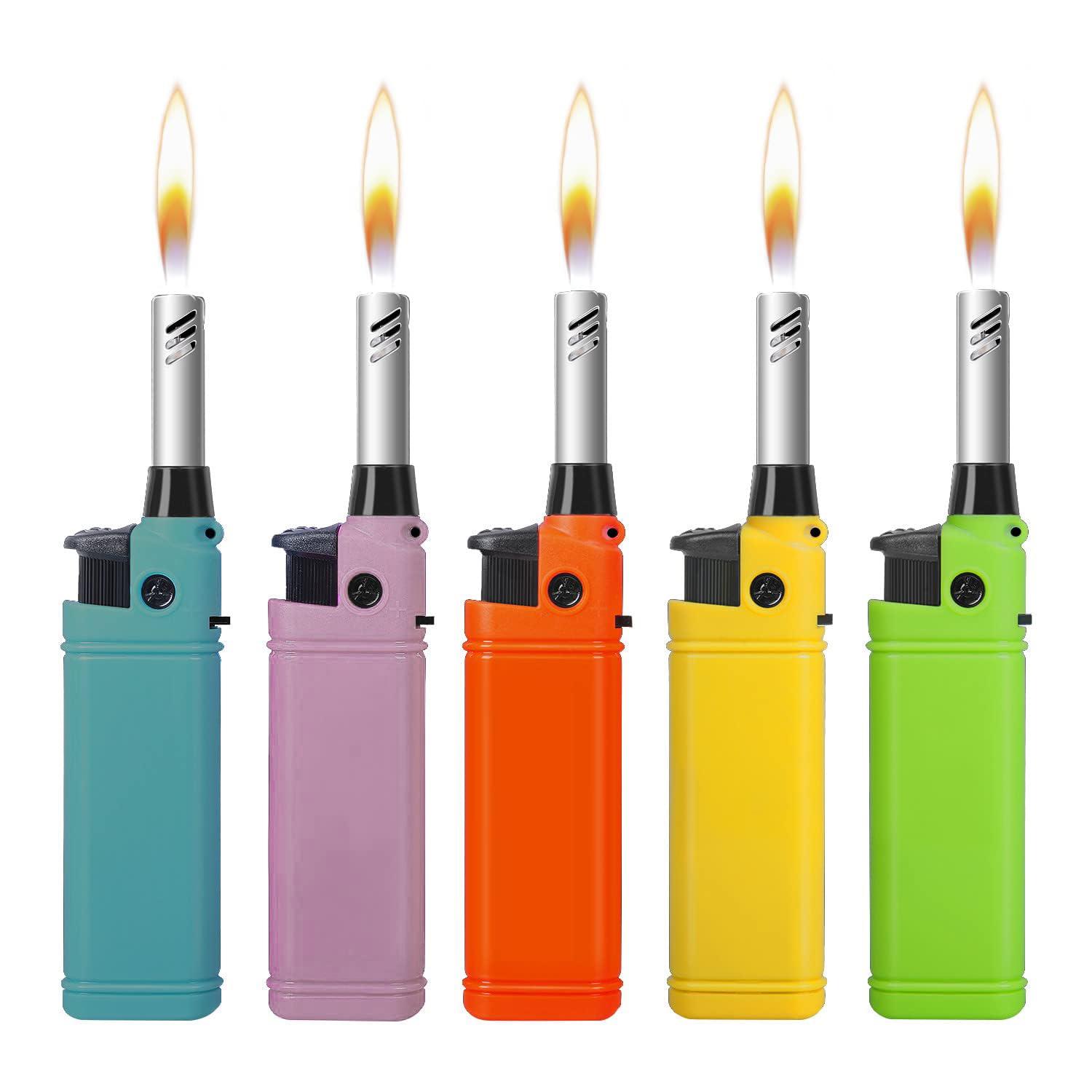 Navpeak Mini Handy Refillable Candle Lighter Set in Assorted Colors