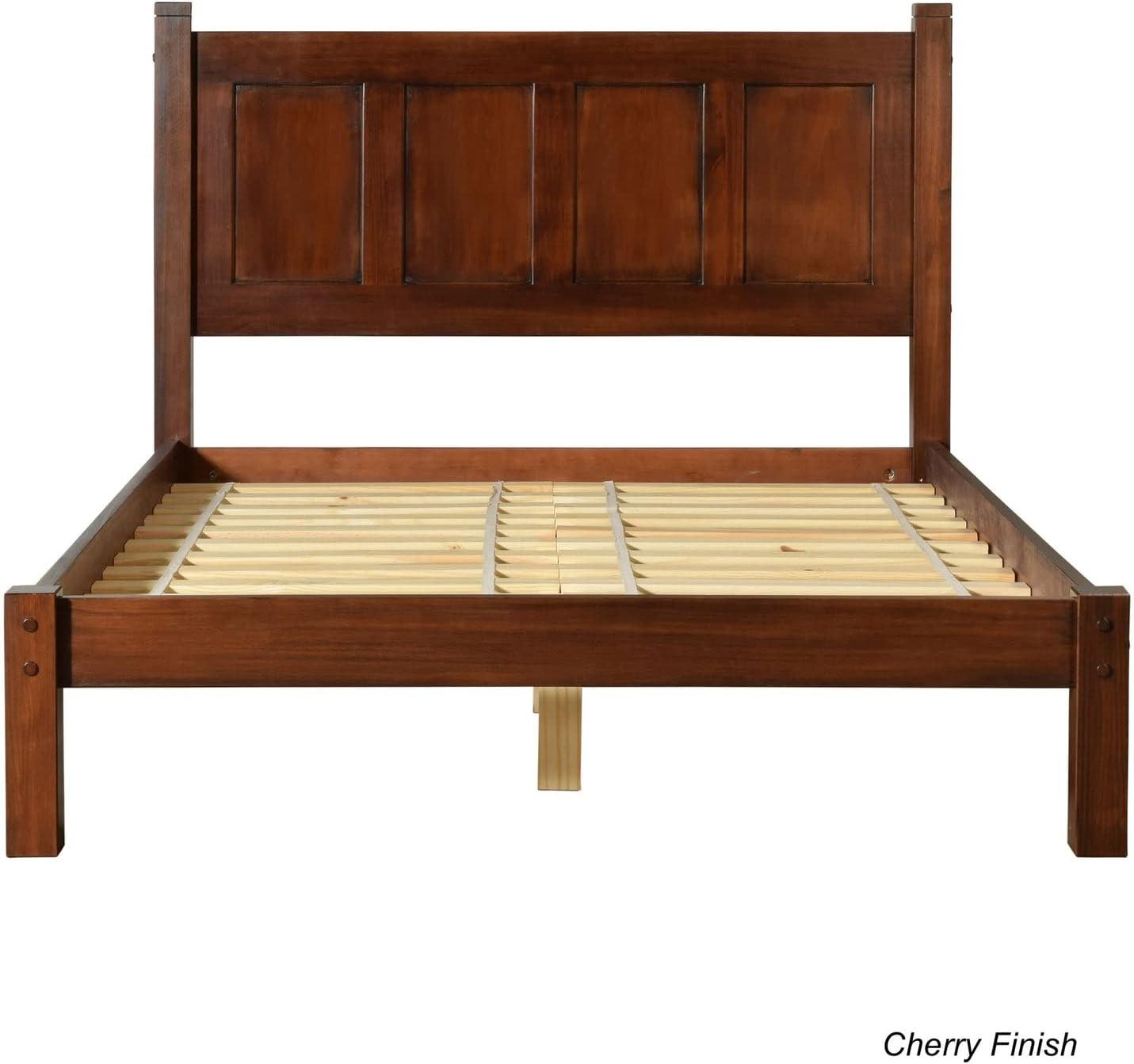 Shaker Solid Wood Panel Bed