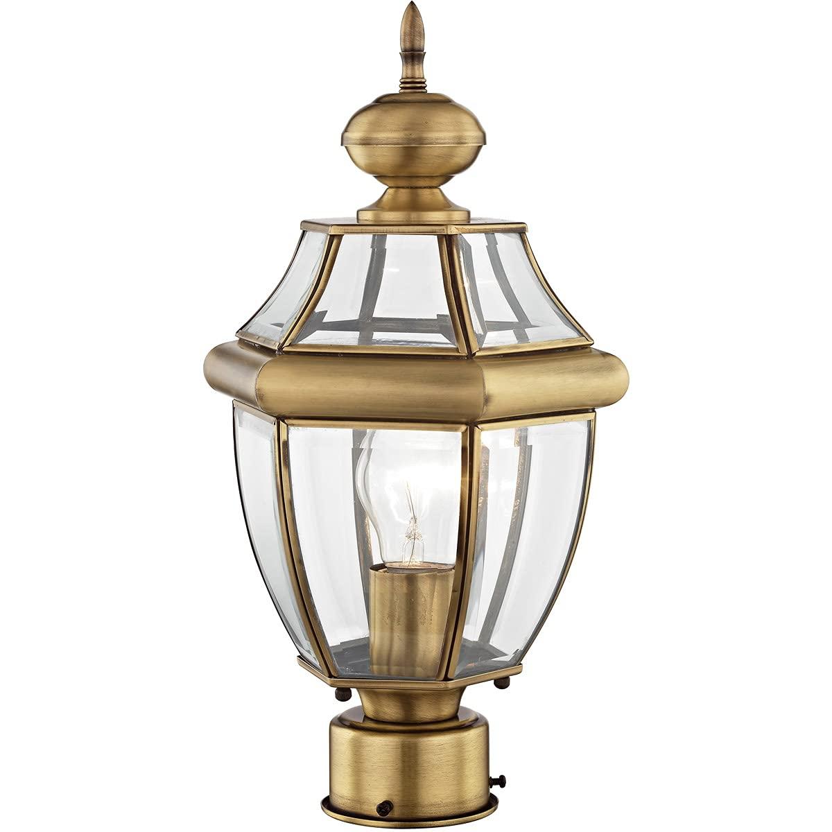 Livex Lighting Monterey 1 - Light Post Light in  Antique Brass
