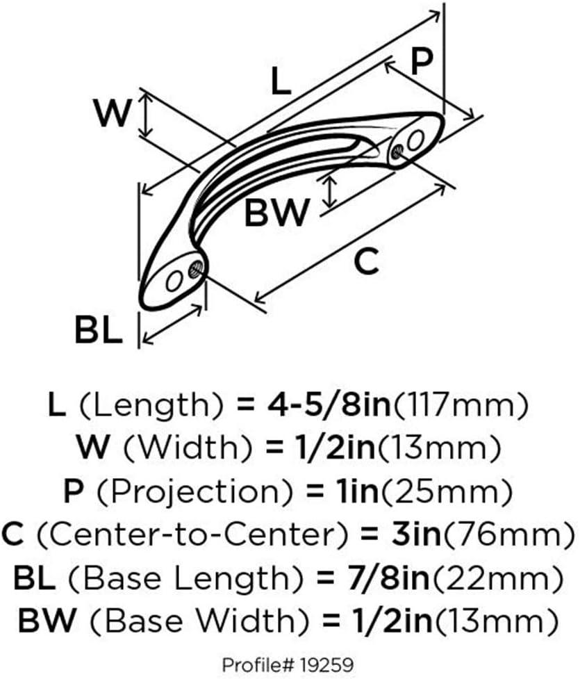 Essential'Z 3" Center to Center Arch Pull