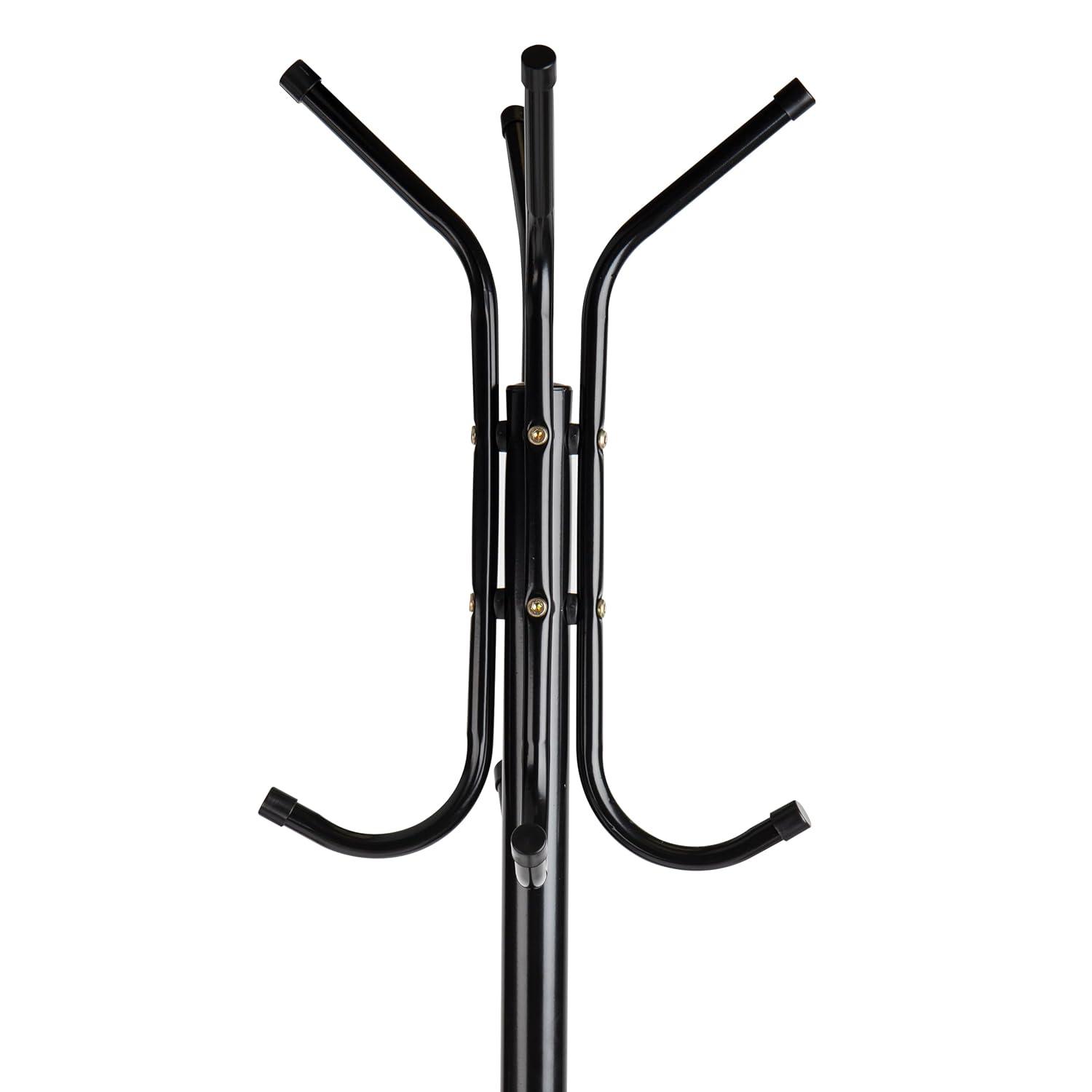 Mind Reader Mind Reader Coat Rack, Hall Tree, Freestanding, Coat Tree, Hat, Jacket, Purse, Metal, 14.75"L x 16.5"W x 69"H