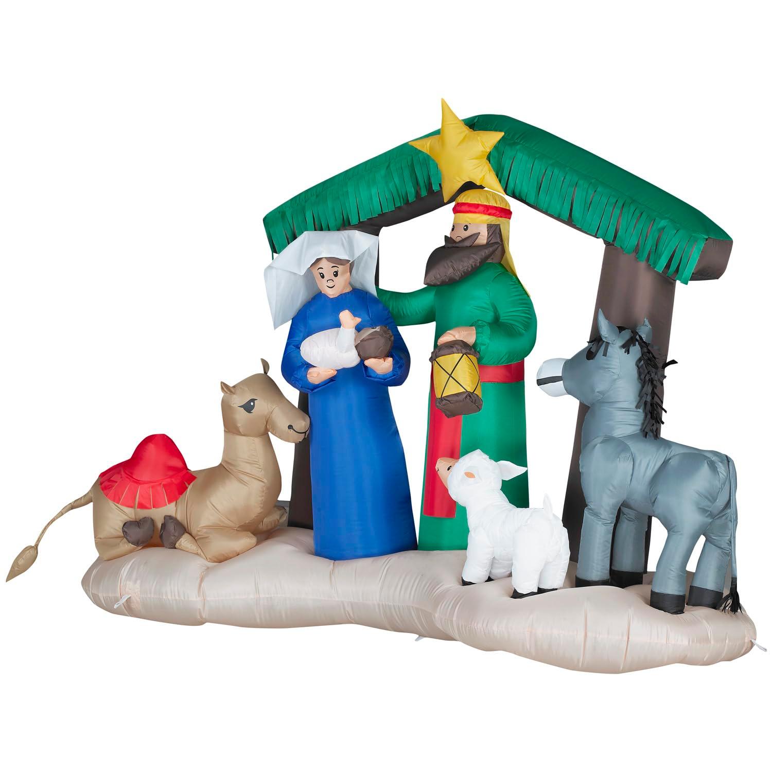 Gemmy Industries Christmas Inflatable Nativity Scene