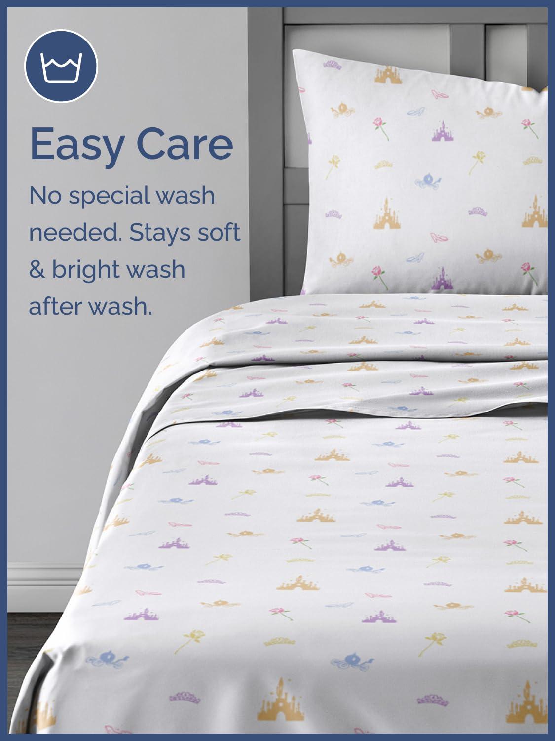 CGK Linens 4 Piece Kids Microfiber Sheet Set - Wrinkle Free - Cute, Cozy, Soft