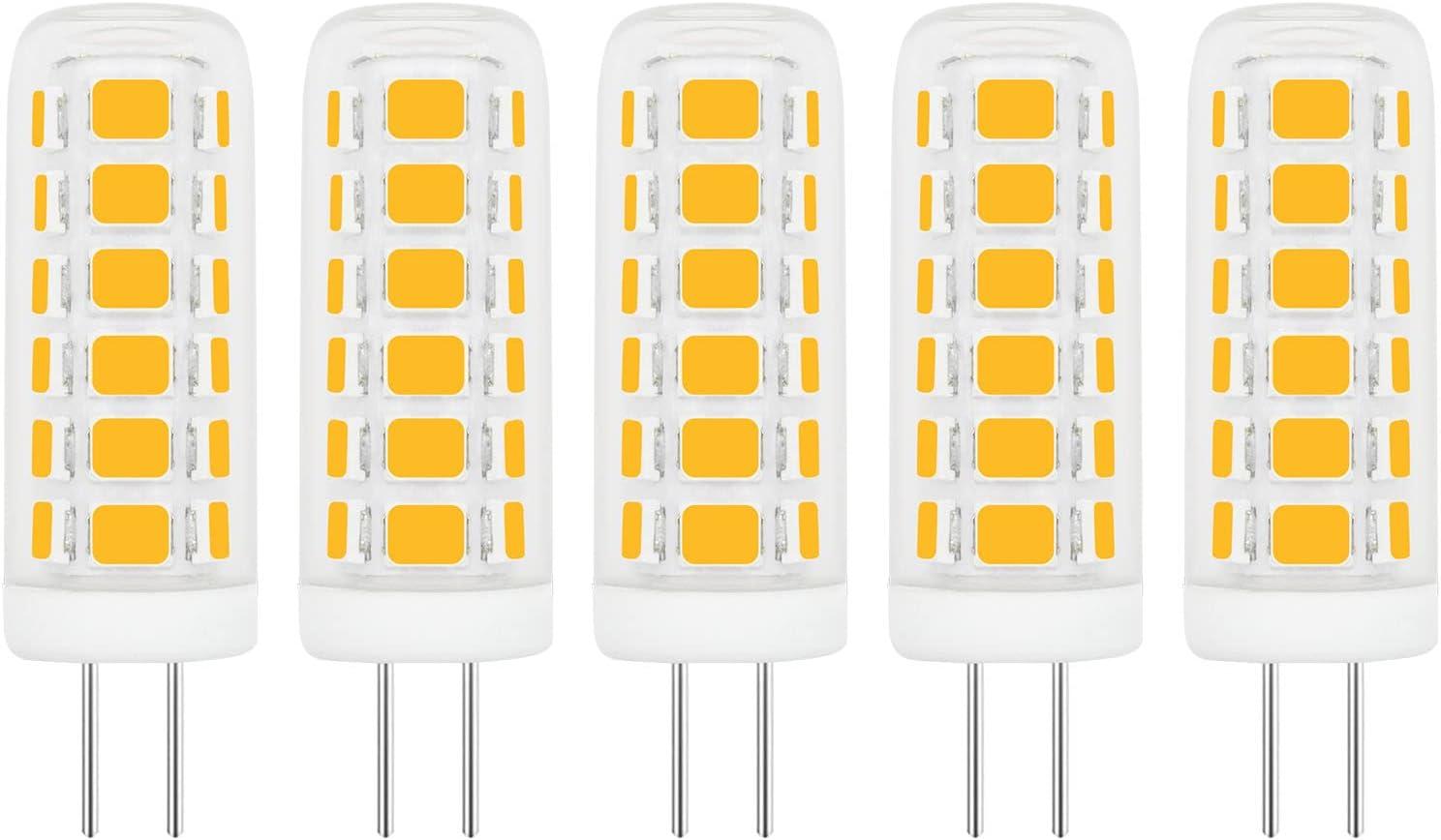G4 LED Bulb 120V Bi-Pin Base, 3W Soft Warm White 3000K, Replaces 30W-35W Halogen for Under Cabinet, Ceiling, Wall, and Puck Lights