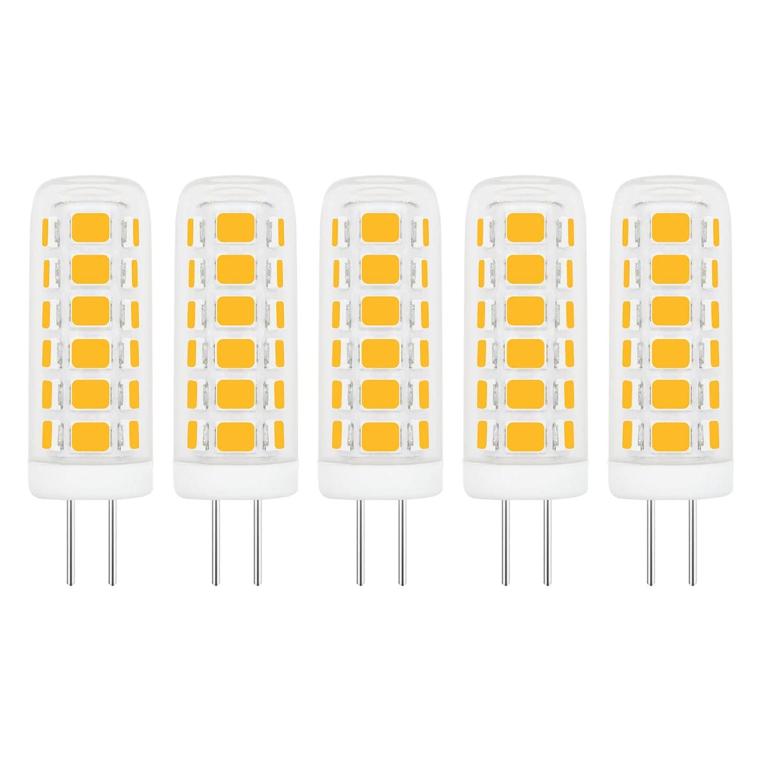 G4 LED Bulb 120V Bi-Pin Base, 3W Soft Warm White 3000K, Replaces 30W-35W Halogen for Under Cabinet, Ceiling, Wall, and Puck Lights